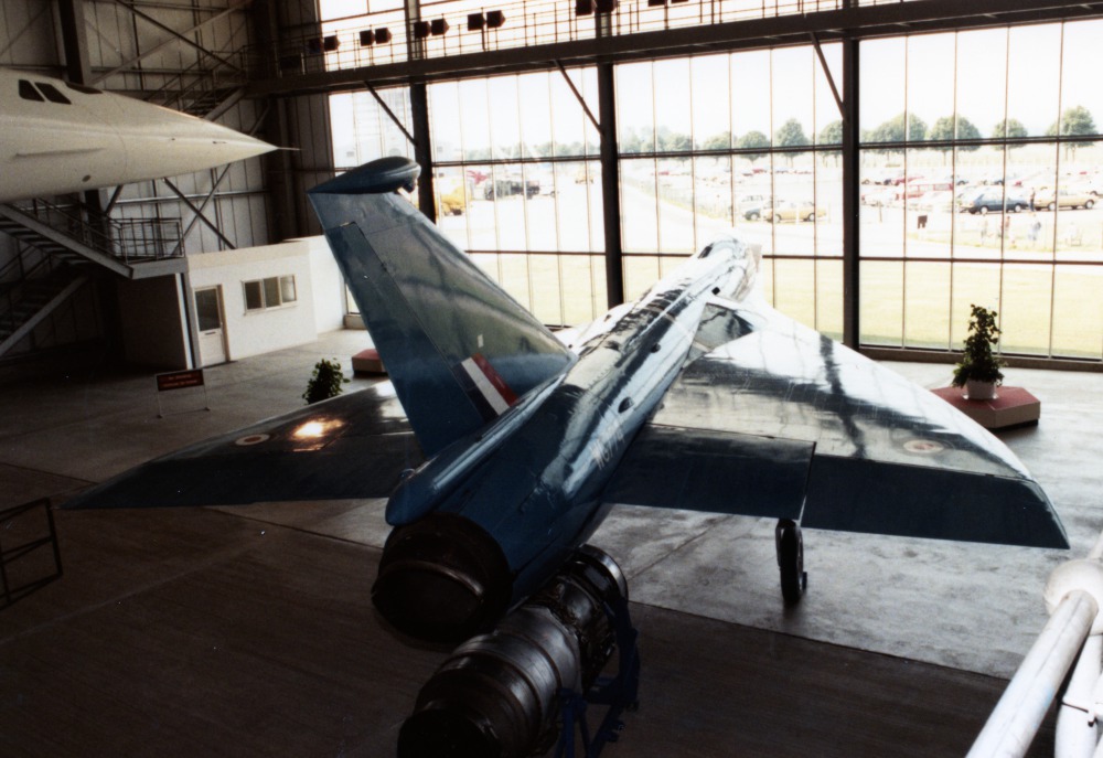Fairey FD.2 (BAC 221) vu de l'arrière