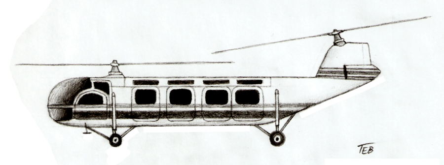 Brantly B-2 (B-2J10), profil.