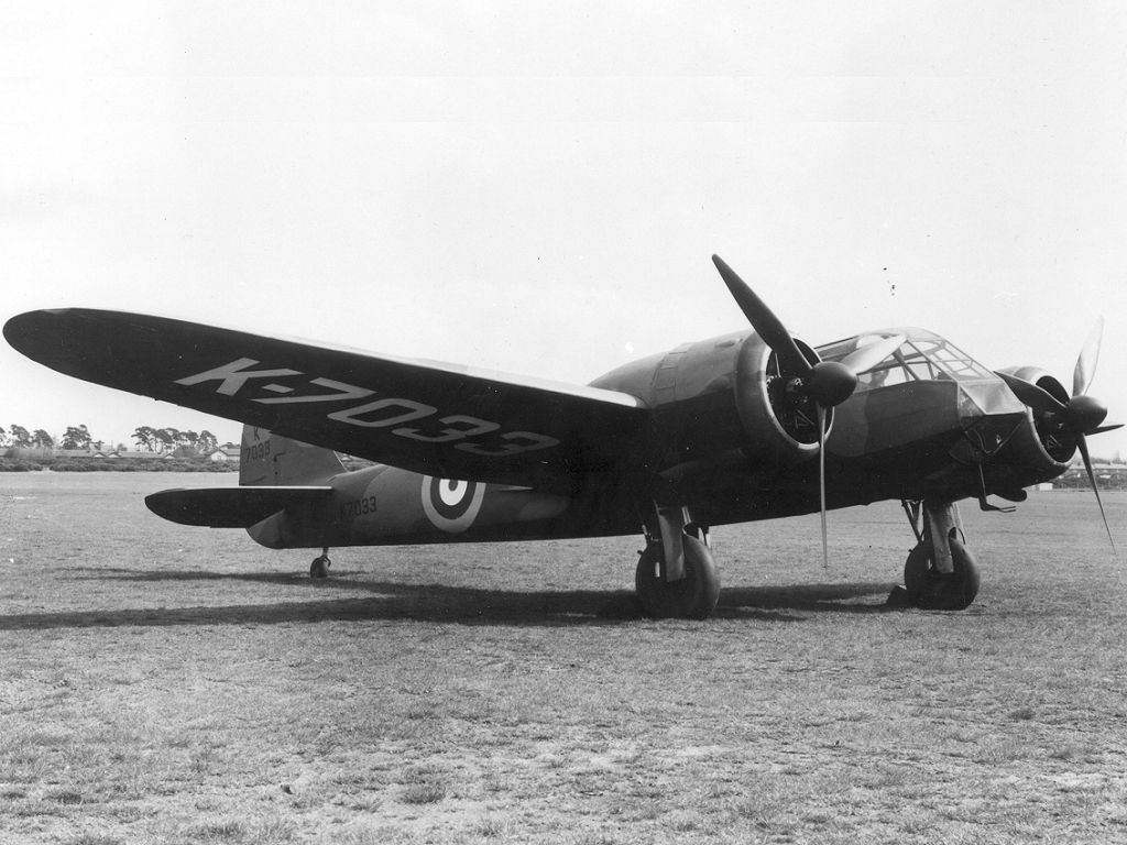 Bristol Blenheim I, prototype