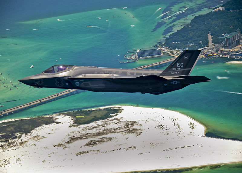 Lockheed-Martin F-35A Lightning II de l'USAF en vol