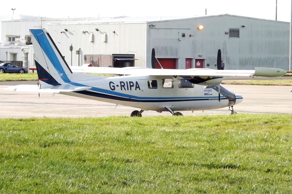 Partenavia P.68 Observer vu de l'arrière