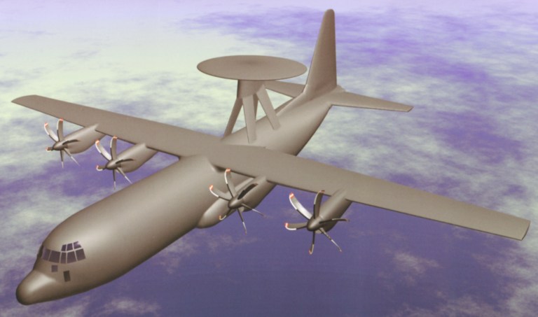 Lockheed-Martin C-130J AEW&C - Représentation informatique