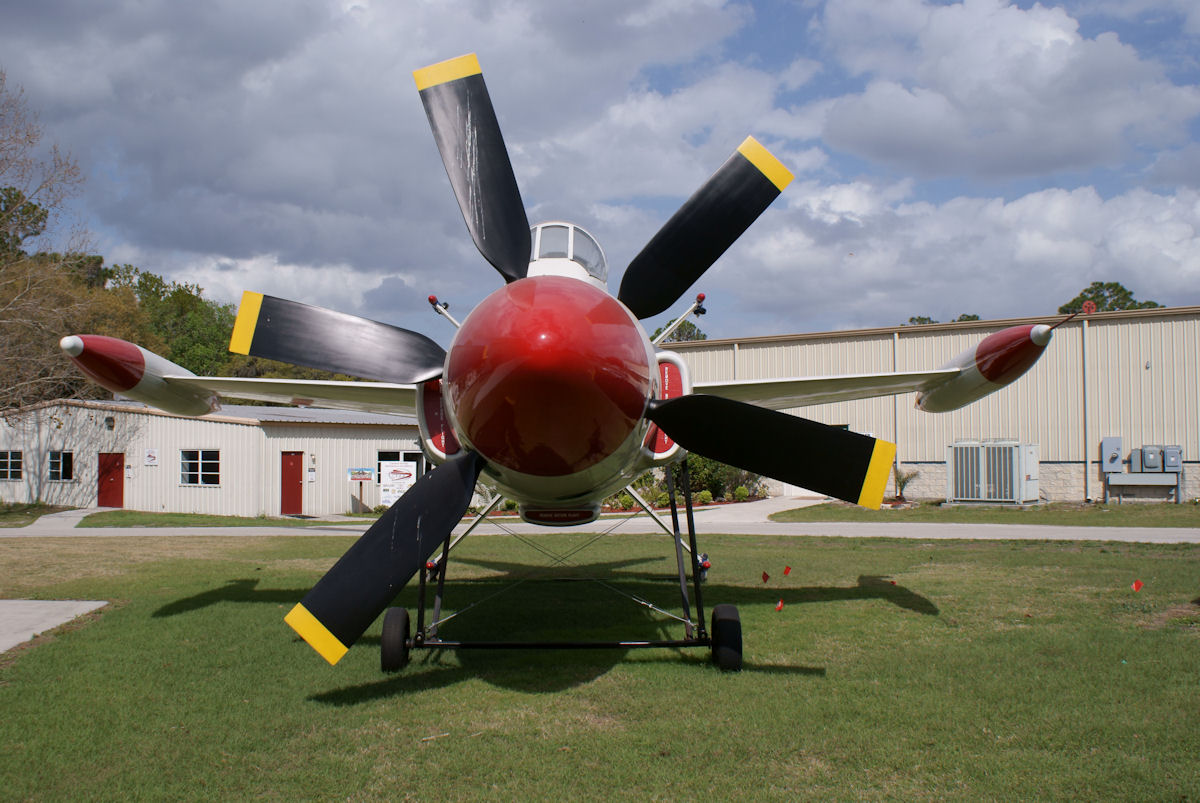 Lockheed XFV-1 Salmon vu de front