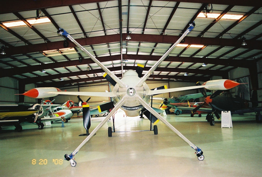 Lockheed XFV-1 Salmon vu de derrière