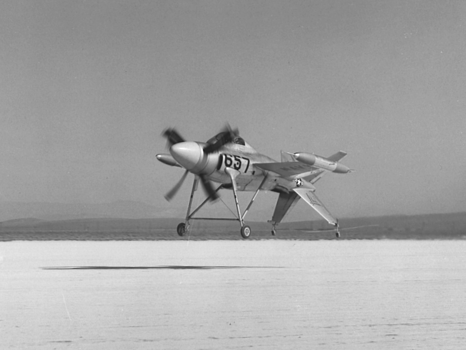 Lockheed XFV-1 Salmon au décollage