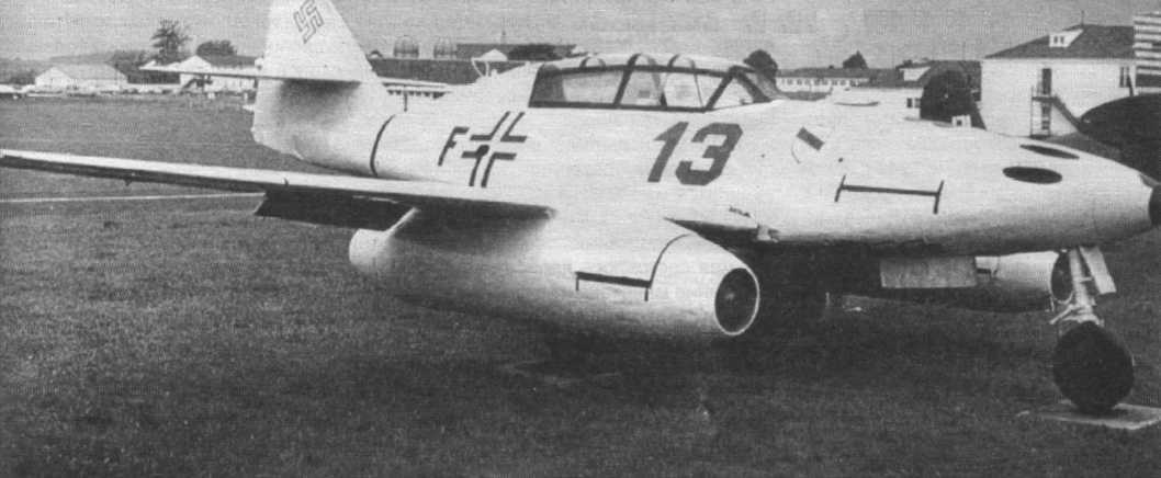 Messerschmitt Me 262B-1a au sol