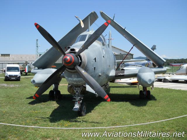Bréguet 1050 Alizé ALH de la marine française par Clansman, vue de l'avant