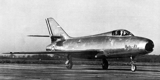 Dassault Mystère IV B au sol