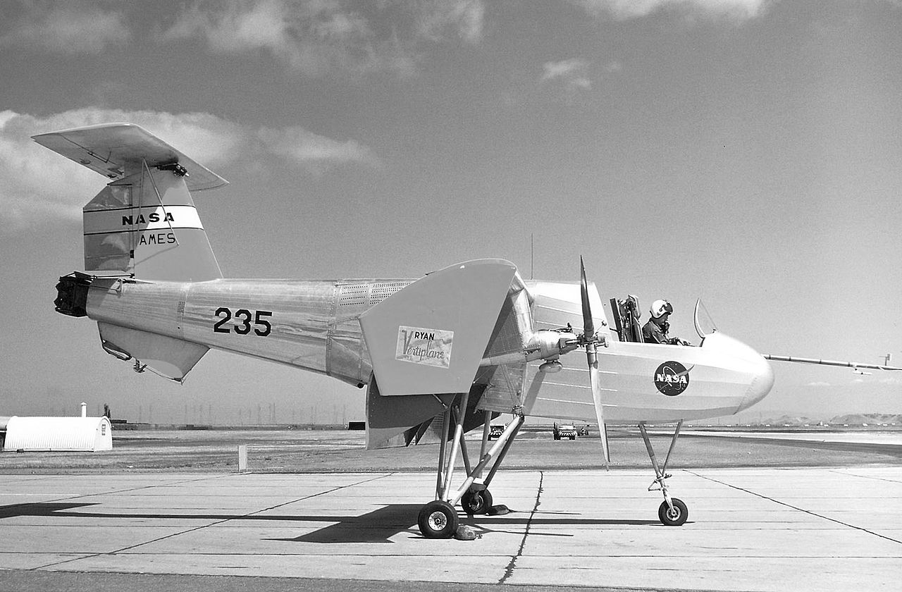 Ryan VZ-3 Vertiplane au sol vu de profil