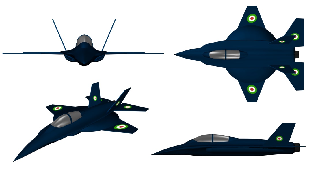 HESA Shafaq, plans 3 vues