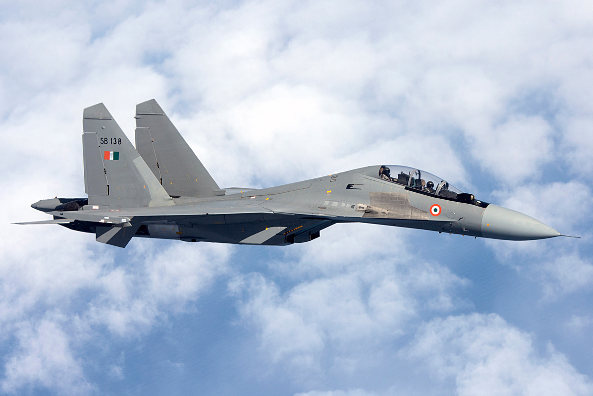Sukhoï Su-30MKI indien en vol