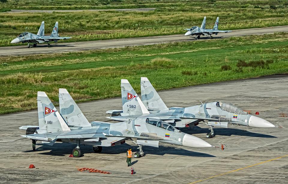 Sukhoï Su-30MKV venezuéliens au sol