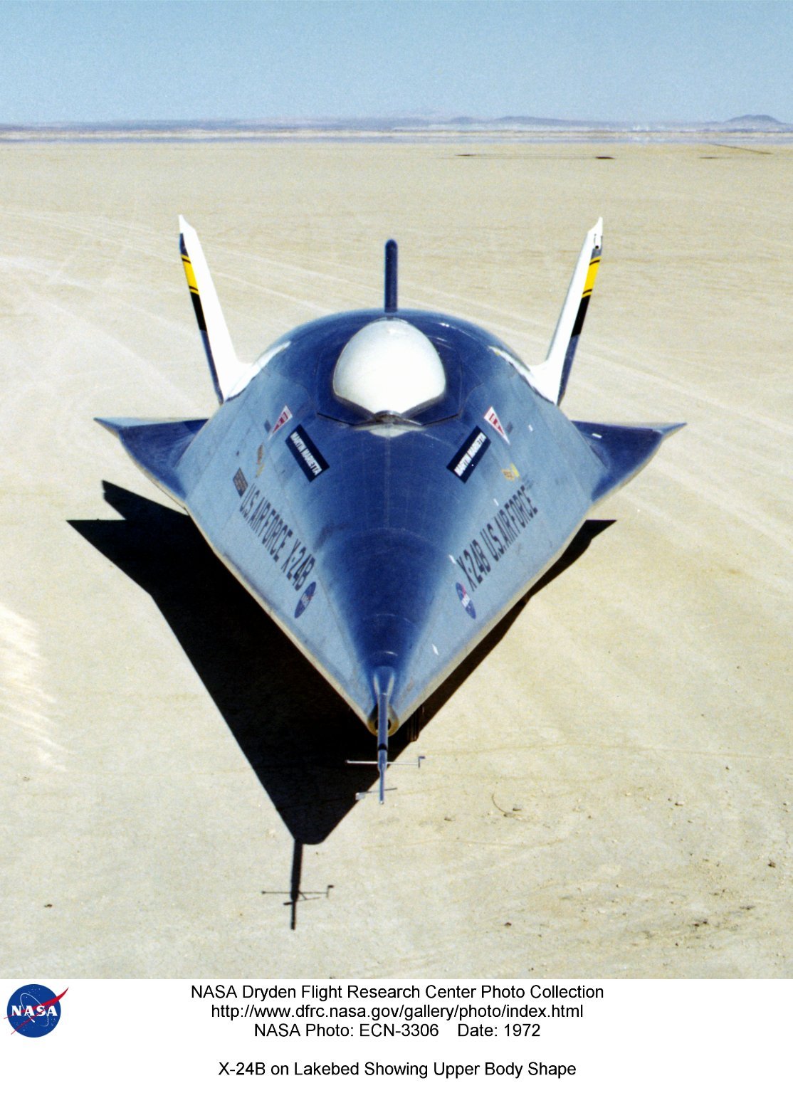 Martin-Marietta X-24B vu de front