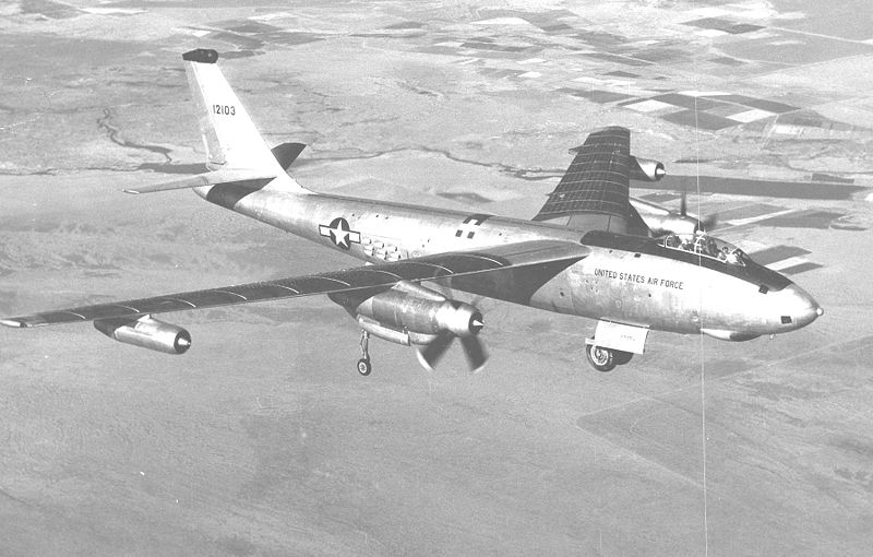 Boeing B-47 Stratojet (XB-47D) en vol
