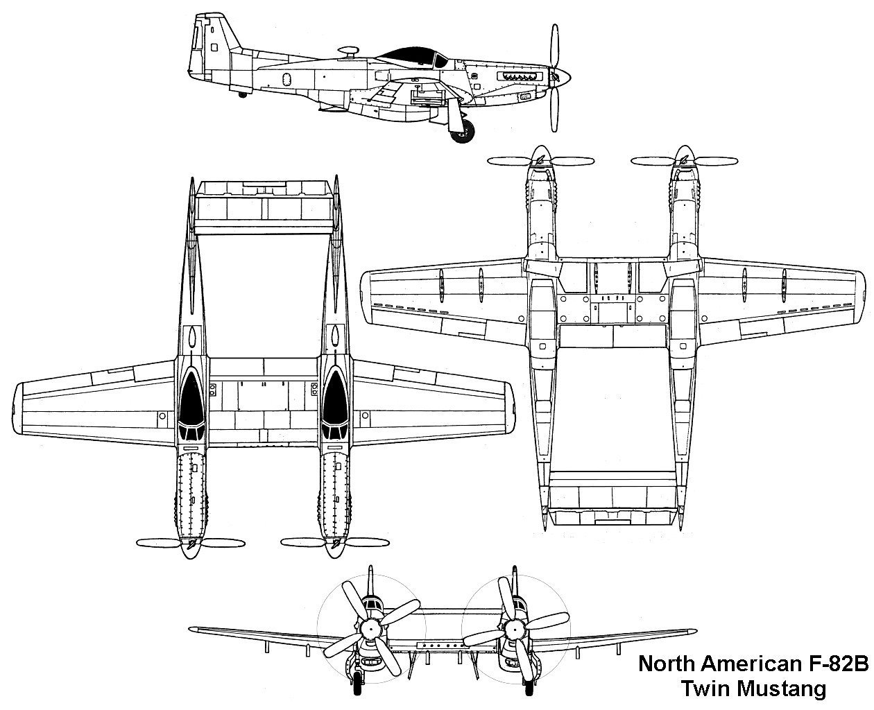 North American F-82B Twin Mustang