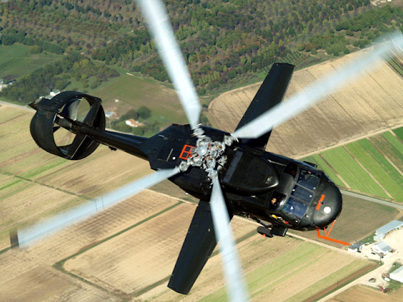 Piasecki X-49A en virage