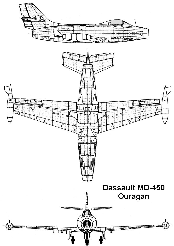 Dassault MD-450B Ouragan